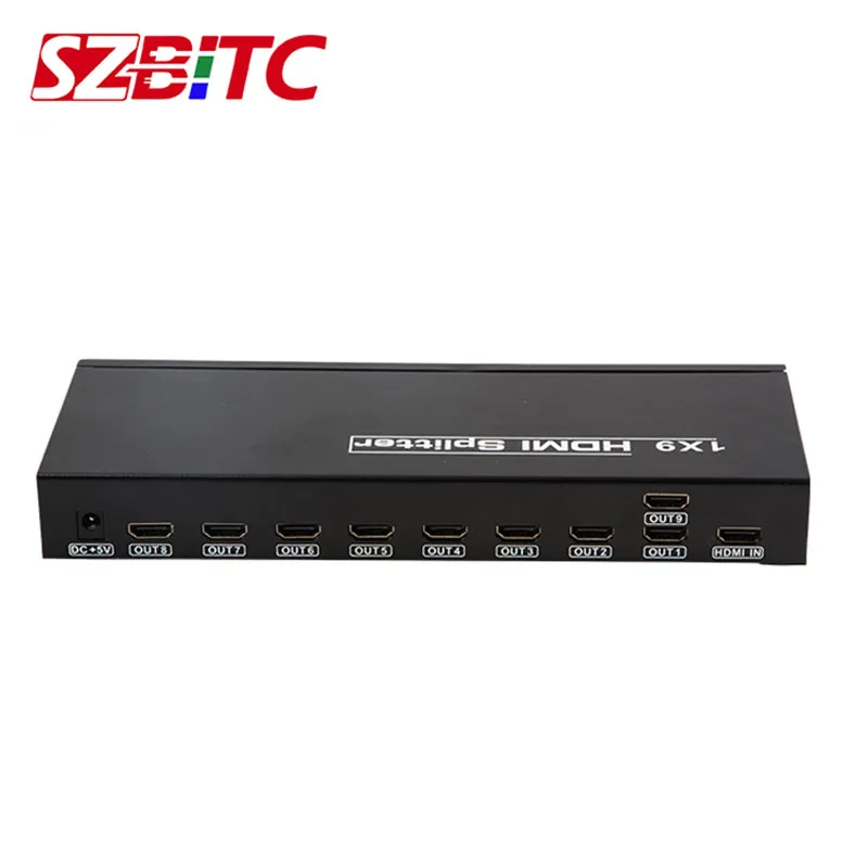 Разветвитель SZBITC 4K HDMI 1X9 распределитель видеоэкрана 1 в 9 выходов контроллер