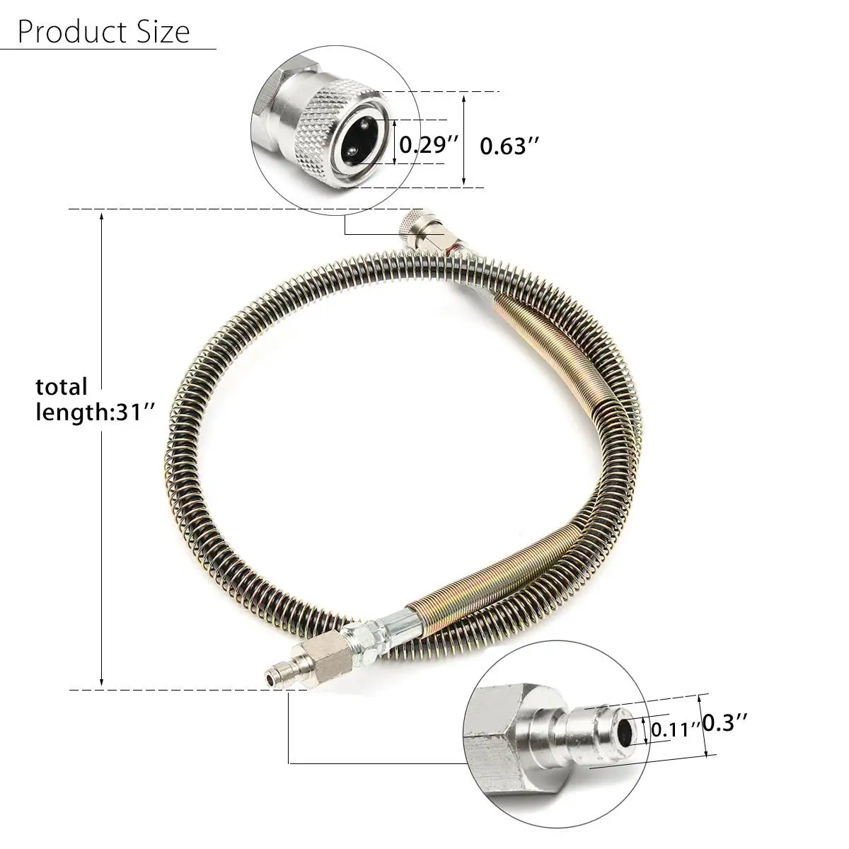 

Paintball PCP Hose Guns Airsoft Air Rifle for HPA Air Fill Station Charging Adaptor 4500psi PCP Paintball Accessories