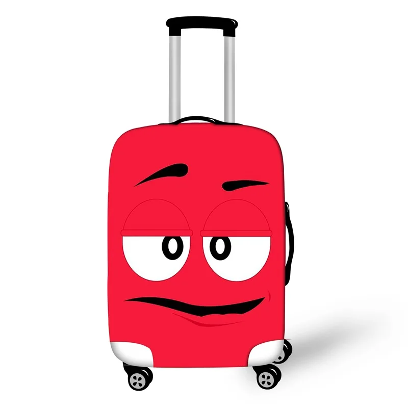 Защитный чехол для багажа с забавными смайликами женщин и мужчин эластичного