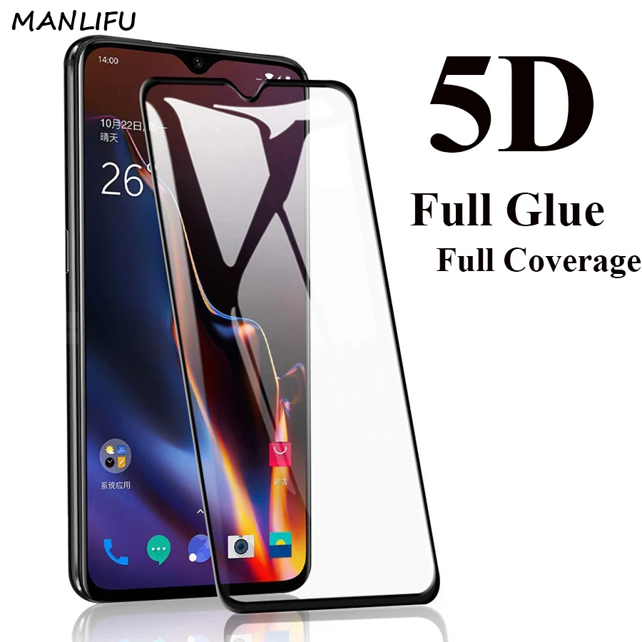 Закаленное стекло премиум класса 5D для Oneplus 6T 5T 7T Pro защита экрана полное покрытие