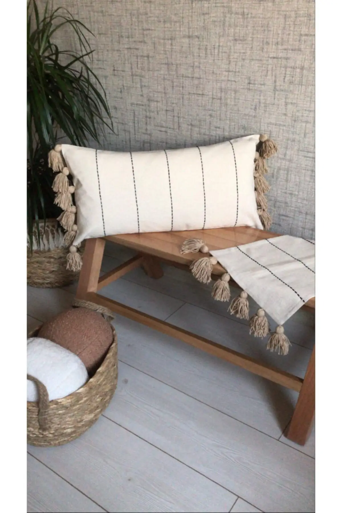 

Buldan Linen Hand Processing Pillow decorate Case