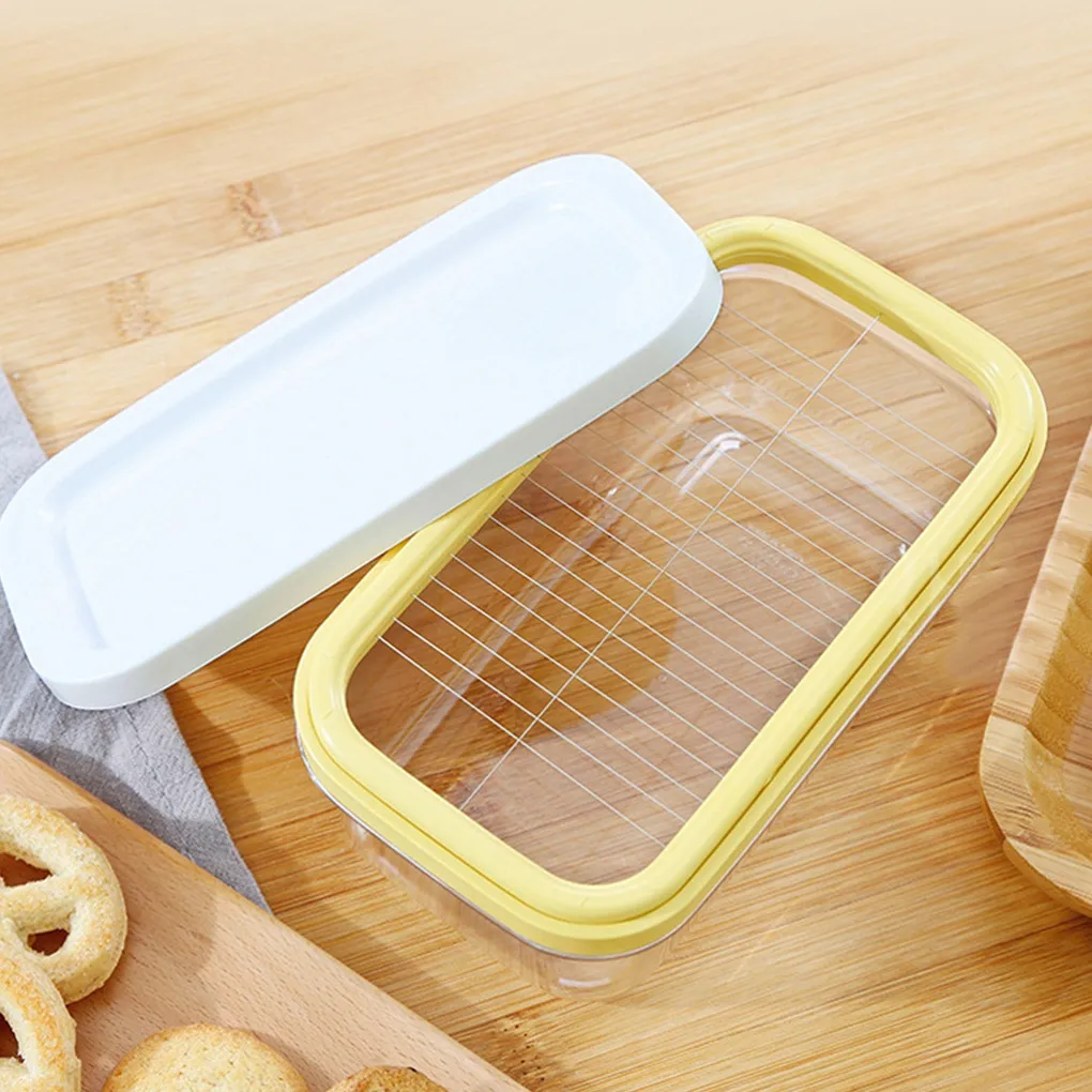 Масло коробка с крышкой Нержавеющая сталь блюдо сыр нарезки свежие герметичный