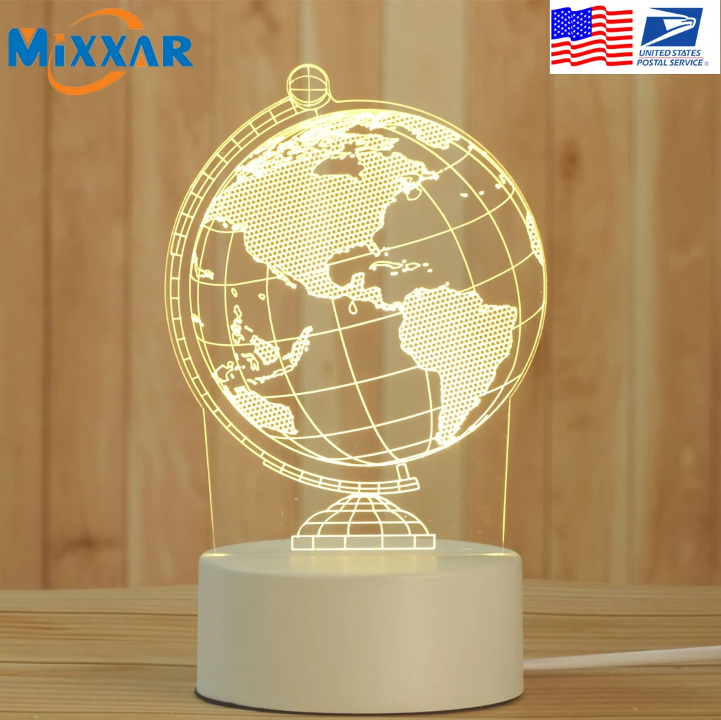 

ZK20 Dropshipping USB Creative Led Night Light Children's Toys Bedside Decoration Ornaments Gift Lights Glowing 3D Night Light