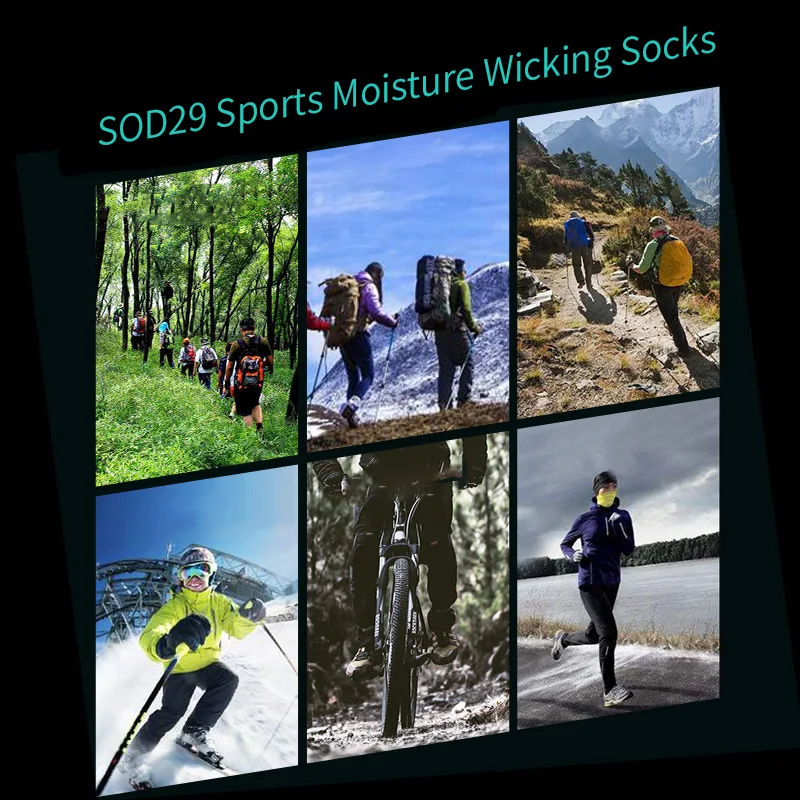 Спортивные носки TMT зимние хлопковые впитывающие влагу для мужчин и женщин