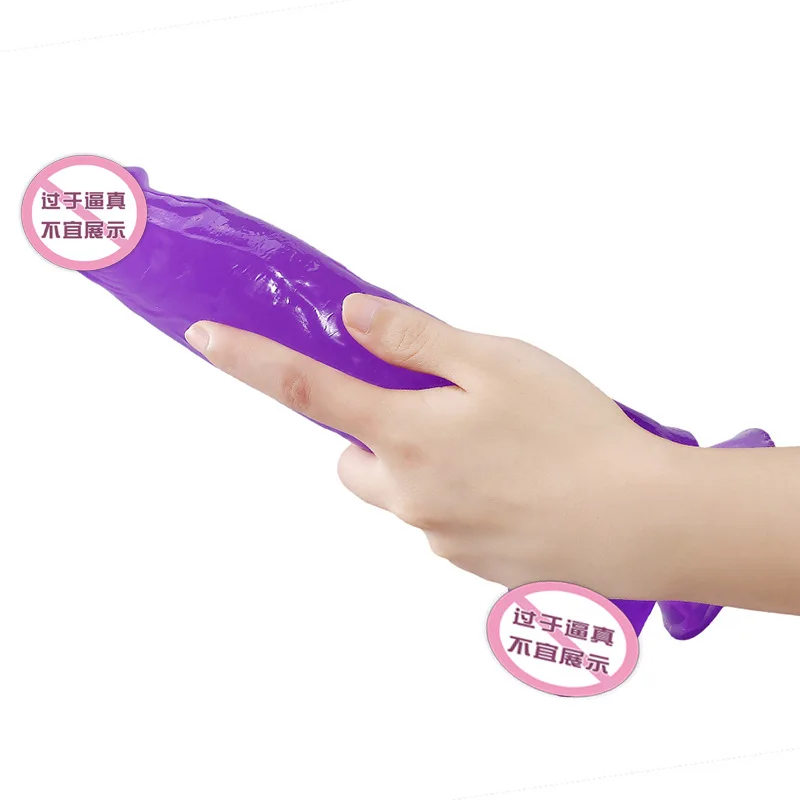 Супер реалистичный большой фаллоимитатор гибкий Пенис с присоской ремешок для