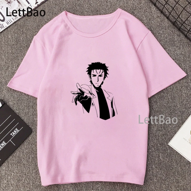 Футболка с карточным каптором Сакура из японского аниме футболка SteinsGate Makise Kurisu