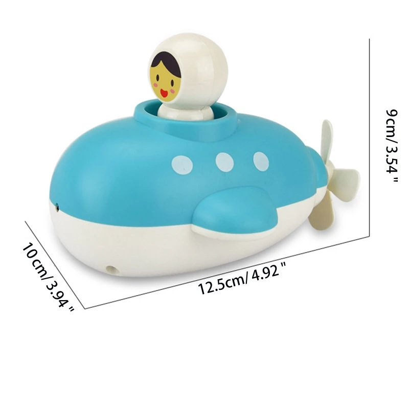 Inflatable Submarine Toy Pool Spray Water Toys for Pool /Game Travel/Swim Lightweight with Spinning Rear Propeller images - 6