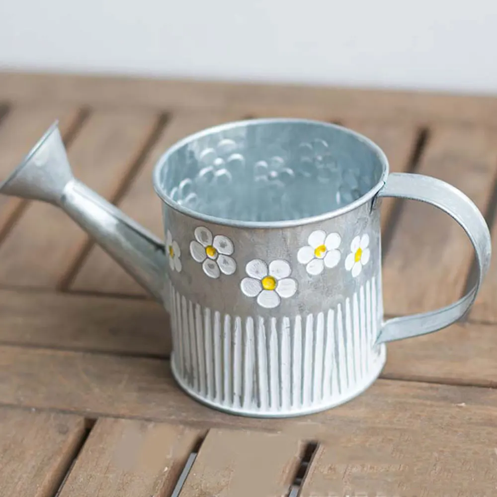 Винтажный железный горшок для растений Настольная ваза цветов цветочный