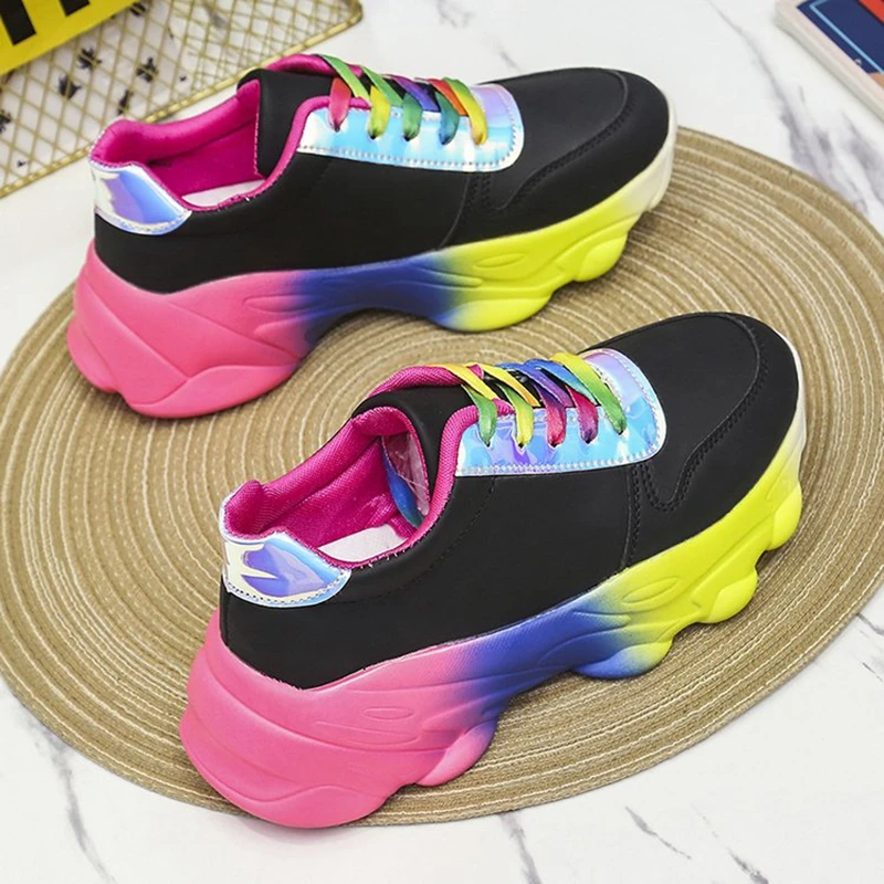 

Spring Women Casual Color soles Comfortable Non-slip shoes Girls Sneakers Zapatos De Mujer Tenis Zapatillas