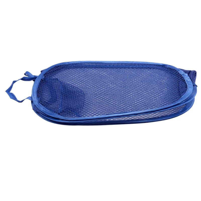 JEYL Home Foldable Blue Meshy Design Clothes Storage Laundry Basket Hamper | Дом и сад