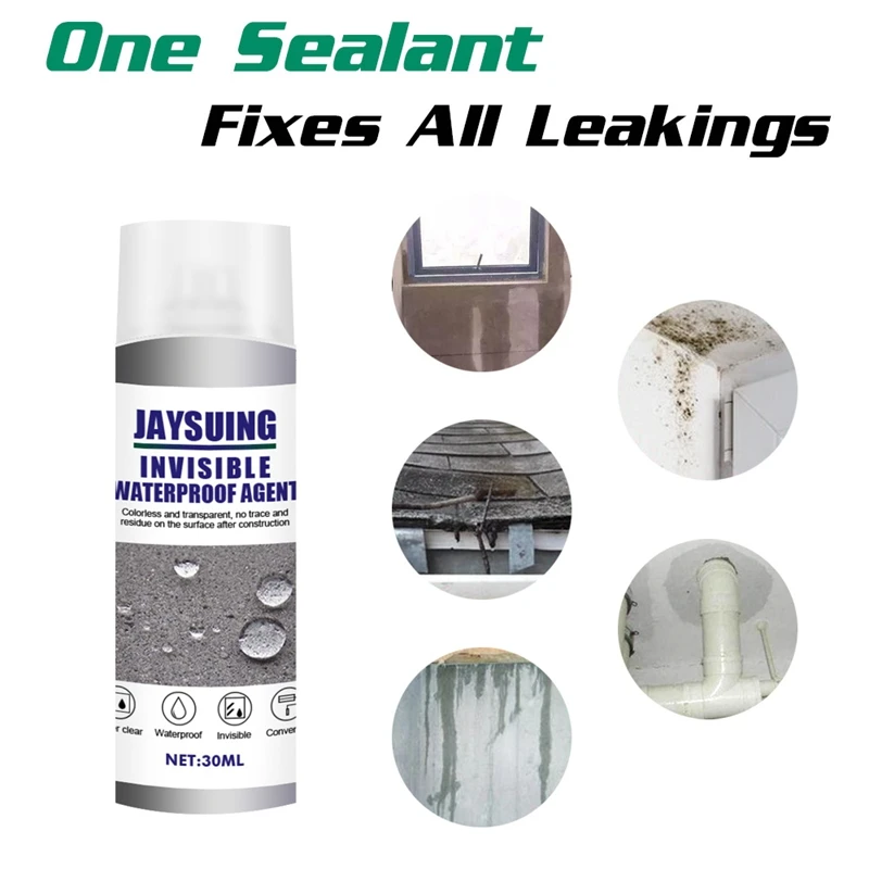 Hot JAYSUING 3PC Sealant Spray Coating Liquid Waterproof Strong Adhesion Leak Water Repair Plug | Строительство и ремонт