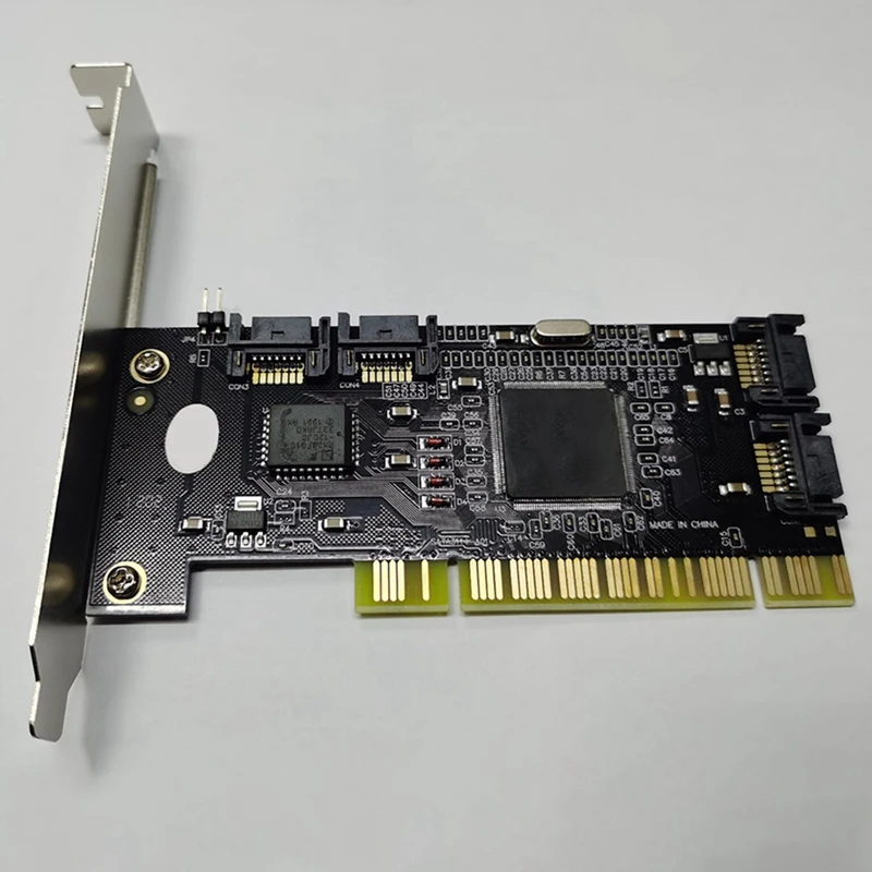 PCI Sata Внутренние порты Raid контроллер карты (4 порта) Sil3114 чипсет кабели с двумя