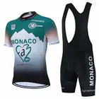 Новинка лета 2021, комплект трикотажных изделий для велоспорта Монако, дышащая командная спортивная трикотажная футболка для гоночного велосипеда, Мужская одежда для велоспорта, короткая велосипедная футболка
