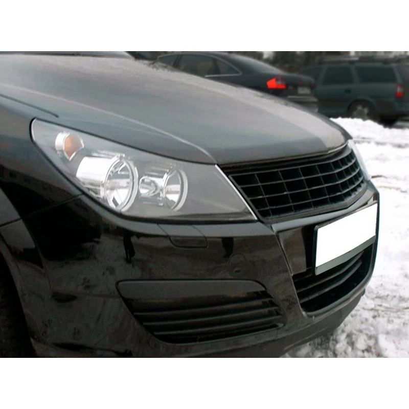 Накладки на фары реснички брови веки для Opel Astra H 2004-2014 ABS пластик тюнинг накладка