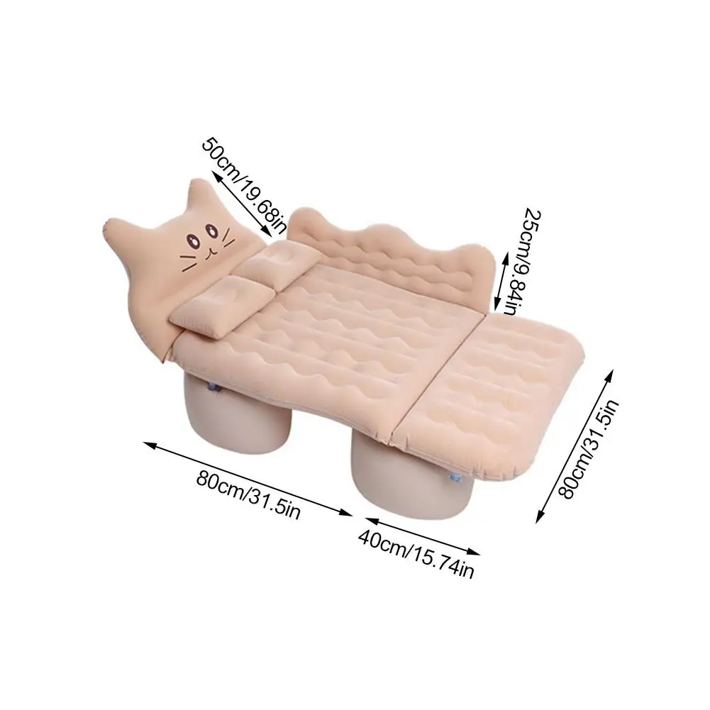 Car Air Inflatable Travel Mattress Bed For Back Seat Multifunctional Sofa Pillow Outdoor Camping Mat Cushion |