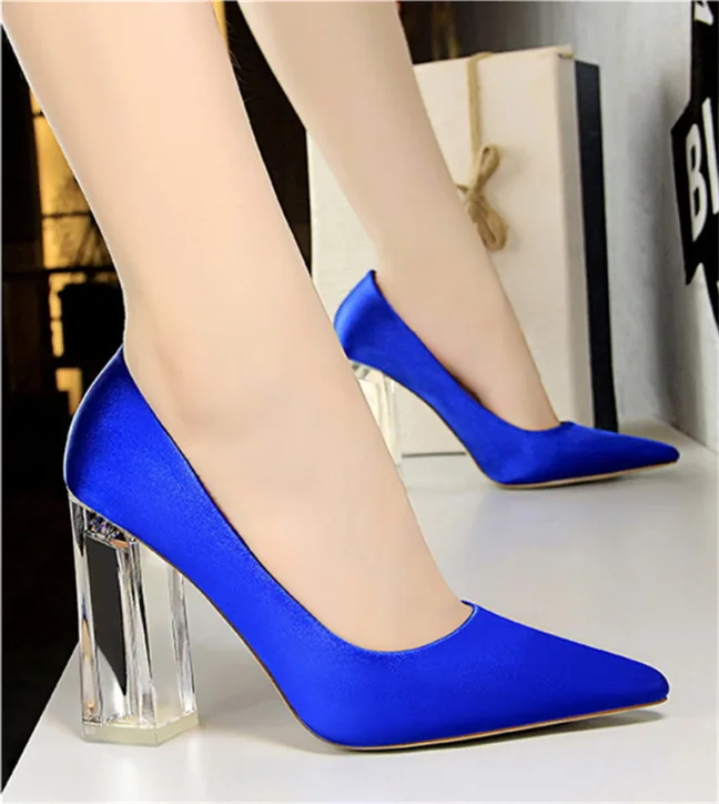 2019 Большой Размер (43) женские высокие туфли на высоком каблуке (10 см) каблучки