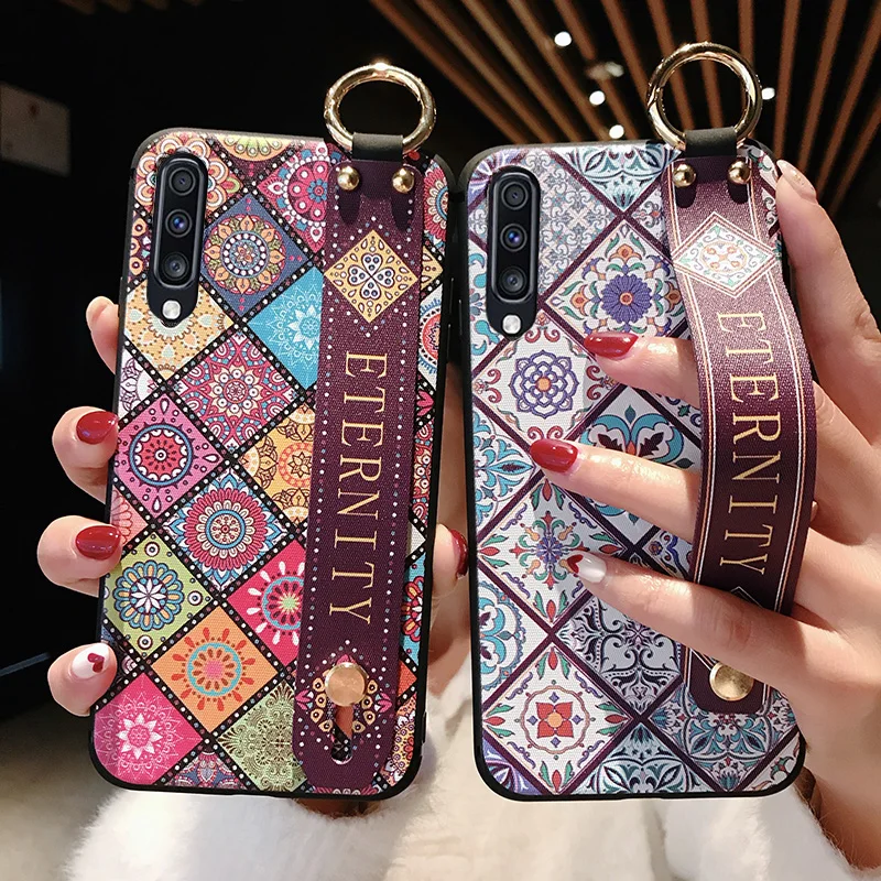 Чехол с ремешком на запястье для Huawei P40 P30 P20 Pro 20 Lite P10 plus Honor Mate 10 30 Nova 6 SE 5 | Мобильные