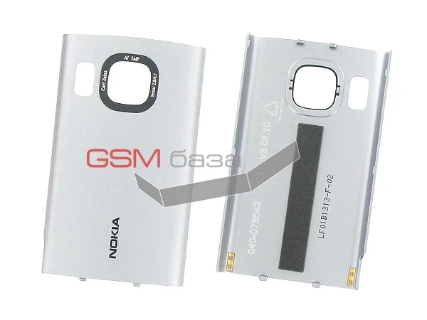 Фото Nokia 6700 Slide - Крышка АКБ (цвет: Silver) Оригинал | Мобильные телефоны и аксессуары