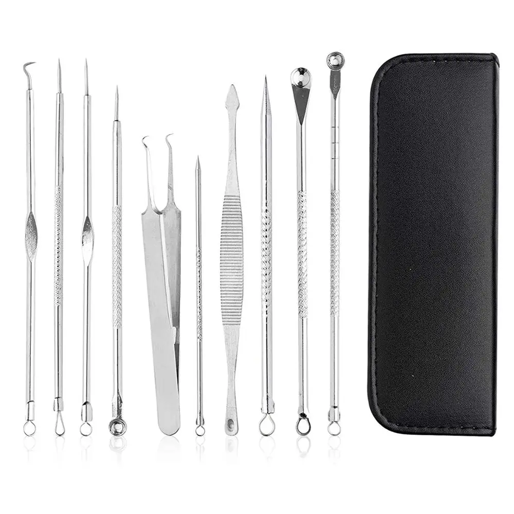 

Acne Blackhead Remover Needles Stainless Steel Extractor Comedone Pimple Removal Tool Kit Face Skin Deep Cleansing Beauty Tools
