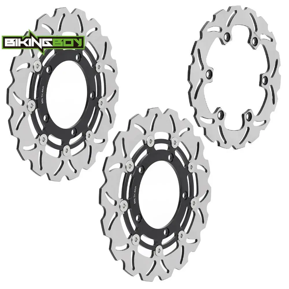 

BIKINGBOY Front Rear Brake Disks Discs Rotors For Suzuki GSX1300R Hayabusa 2008-2017 16 15 14 GSX 1300 B-King / ABS 08 09 10 11