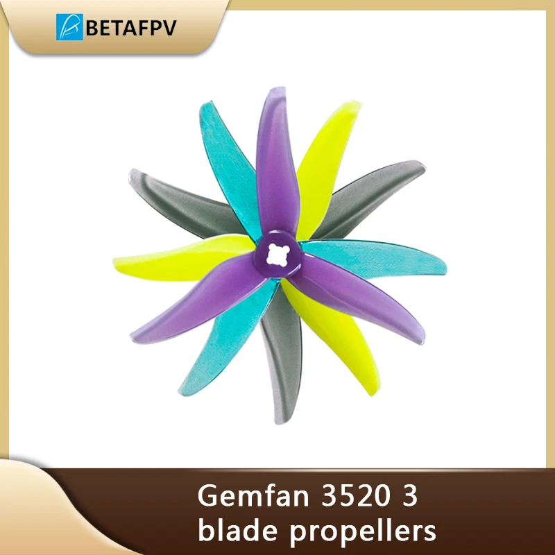 

4pcs BETAFPV Gemfan 3520 3-Blade Propellers 1.5-5mm Shaft for TWIG XL FPV Toothpick Quadcopter FPV Racing Drone Propellers Parts