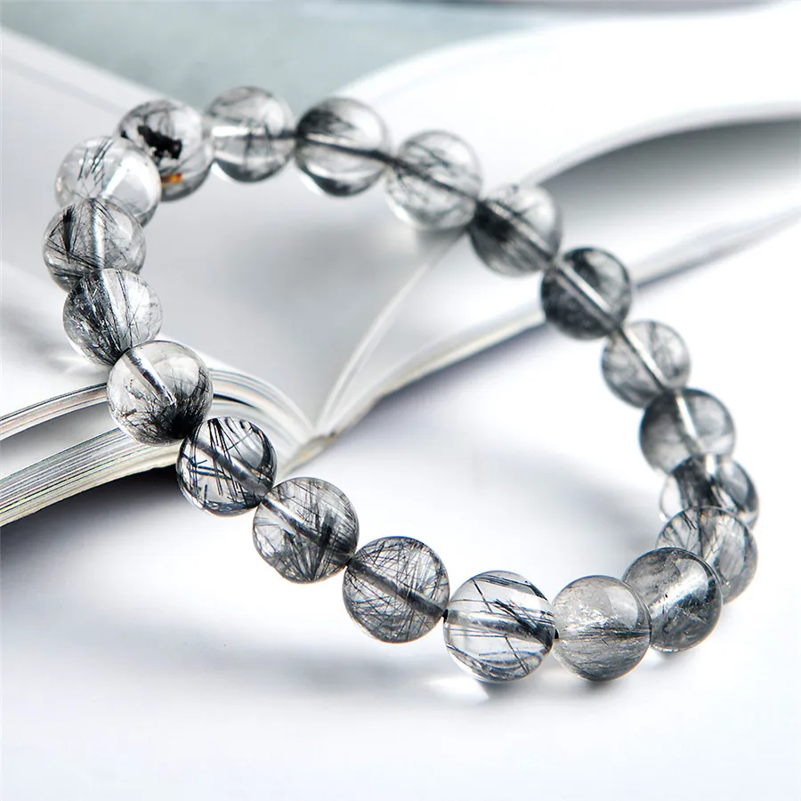 Браслеты женские из натурального рутилированного кварца растягивающиеся