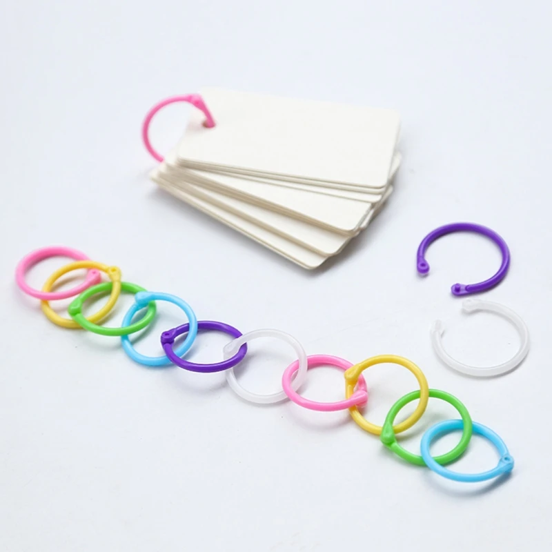 

1 Set Creative Plastic Multifunction Circle DIY Album Loose Leaf Book Binder Hoop Ring