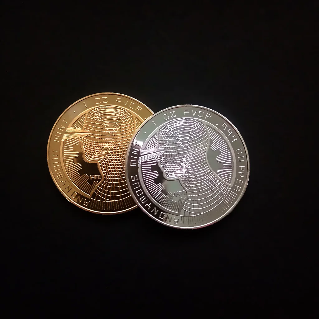 

New Bitcoin Human Head Commemorative Coin Virtual Currency Anonymous Marketplace Badge Collection Crafts Gifts