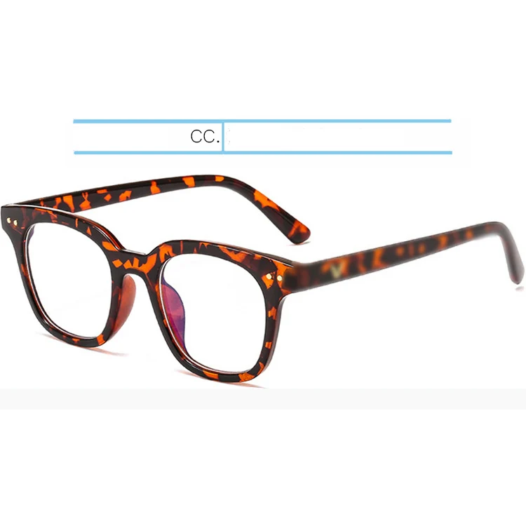 Small-Leopard IVSTA компьютерные очки, игровой анти-синий светильник, блок, прозрачная близорукость, стимпанк, большие, корейские, брендовые, дизайнерские, южная сторона, логотип GM - Цвет оправы: Small-Leopard