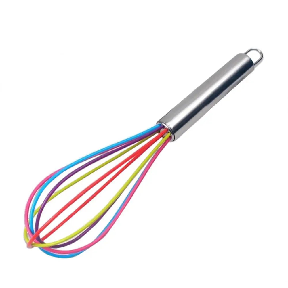 Красочный ручной венчик для взбивания яиц с воздушным шаром из нержавеющей стали
