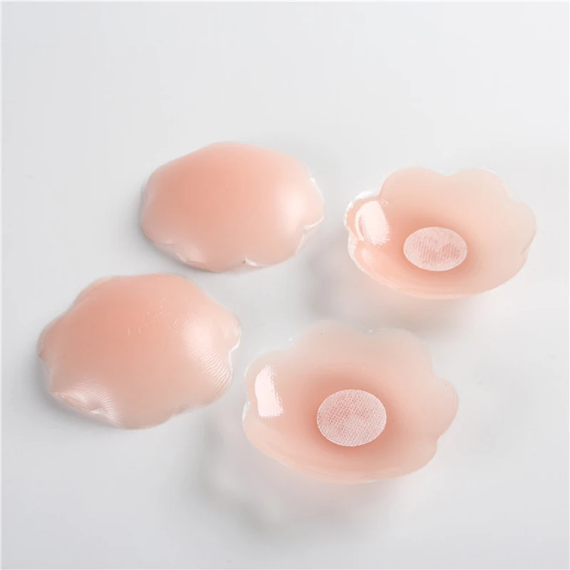 2 пары многоразовые самоклеющиеся силиконовые груди соска Обложка Наклейка на