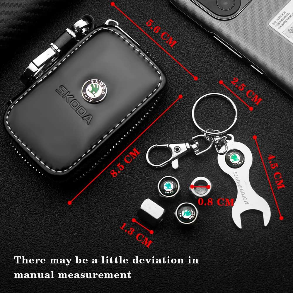 Автомобильный металлический брелок кожаный для ключей с 3D логотипом чехол