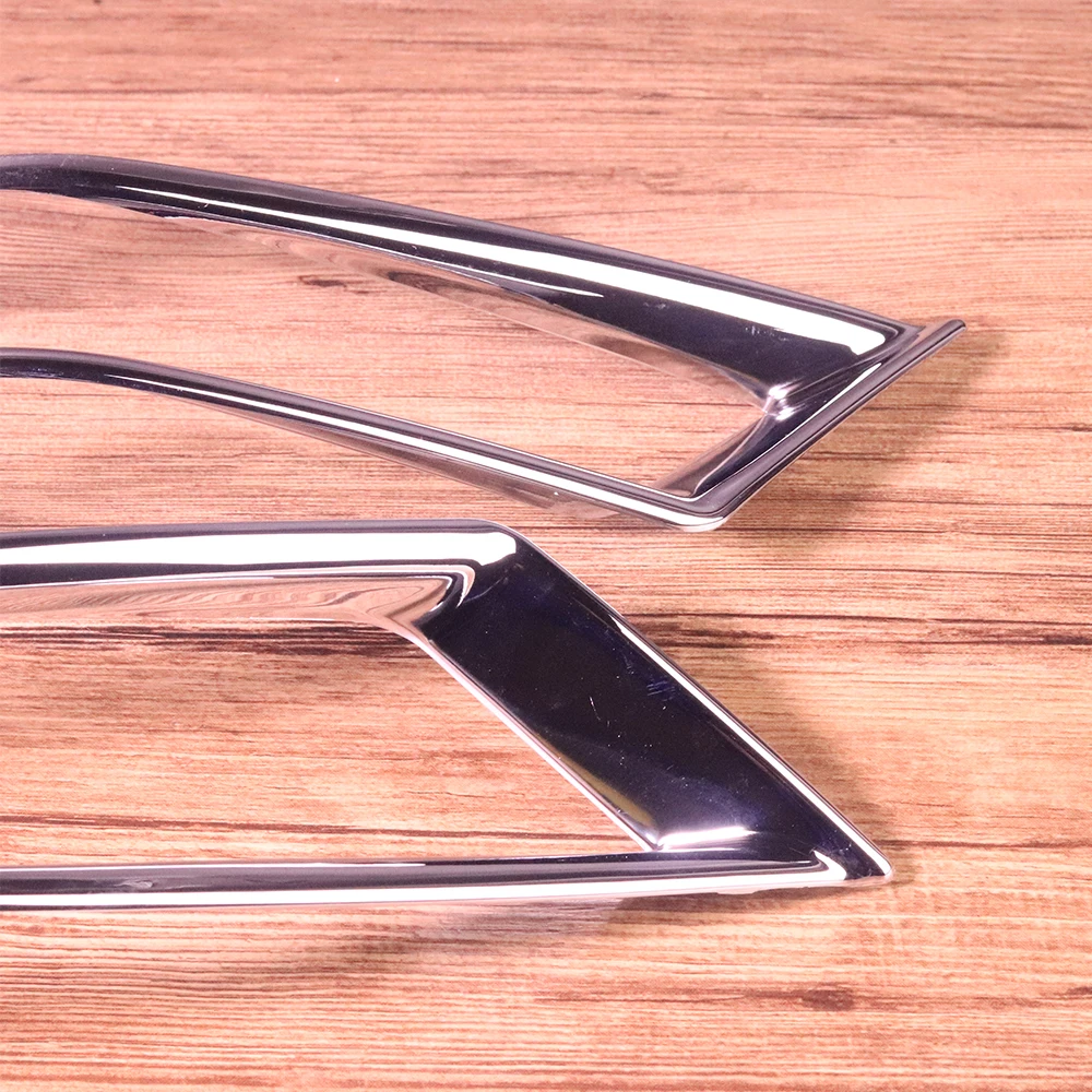 2x хромированная Серебристая лампа заднего противотуманного фонаря p отражатель