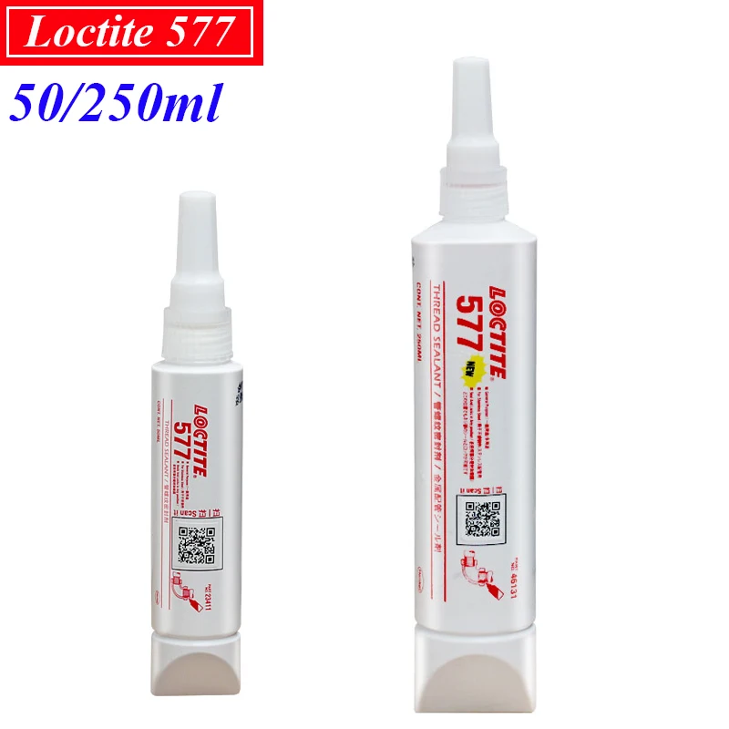 

250/50ml Loctite 577 Pipe Thread Glue Sealant Medium Strength Locking Metal Straight Taper Thread Filling Seal Void Adhesive