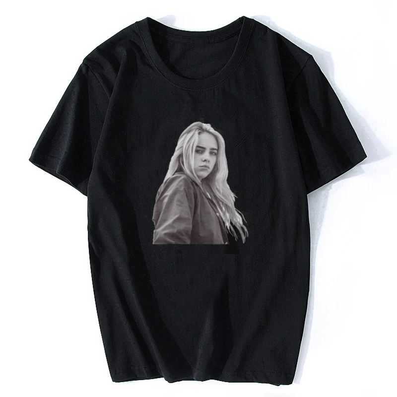 Billie Eilish Мужская футболка Летняя одежда футболки мужские/wo мужские хлопковые в