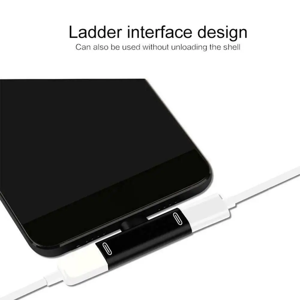 

Type C to Type-C Audio Converter Charger Adapter for Huawei P30 P20 Pro Xiaomi Mi 8 6 Samsung S8 S9 Plus 3.5mm Headphone Adapter