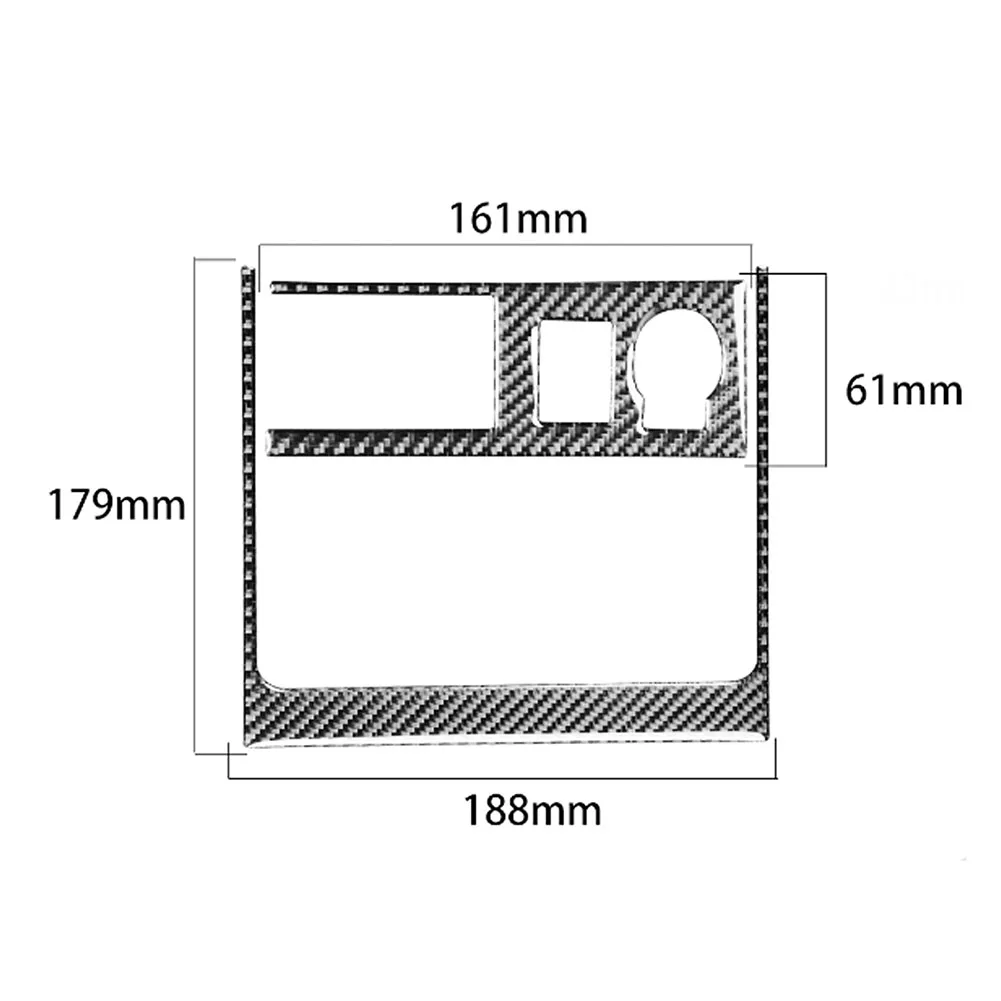 

2pcs/set Carbon Fiber Cigarette Lighter Panel Trim Cover Decorative Stickers for Toyota 4Runner 2010-2020 Car Interior