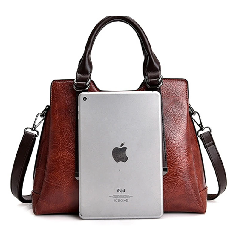 

ICEV new europe style casual pu leather women messenger bag solid zipper shoulder bags famous brands top handle bag ladies tote