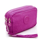 Женские кошельки на 3 молнии, женские кошельки, брендовый клатч, кошелек для монет, женская сумка для денег, Холщовый короткий женский кошелек для девушек, сумочки, Burse