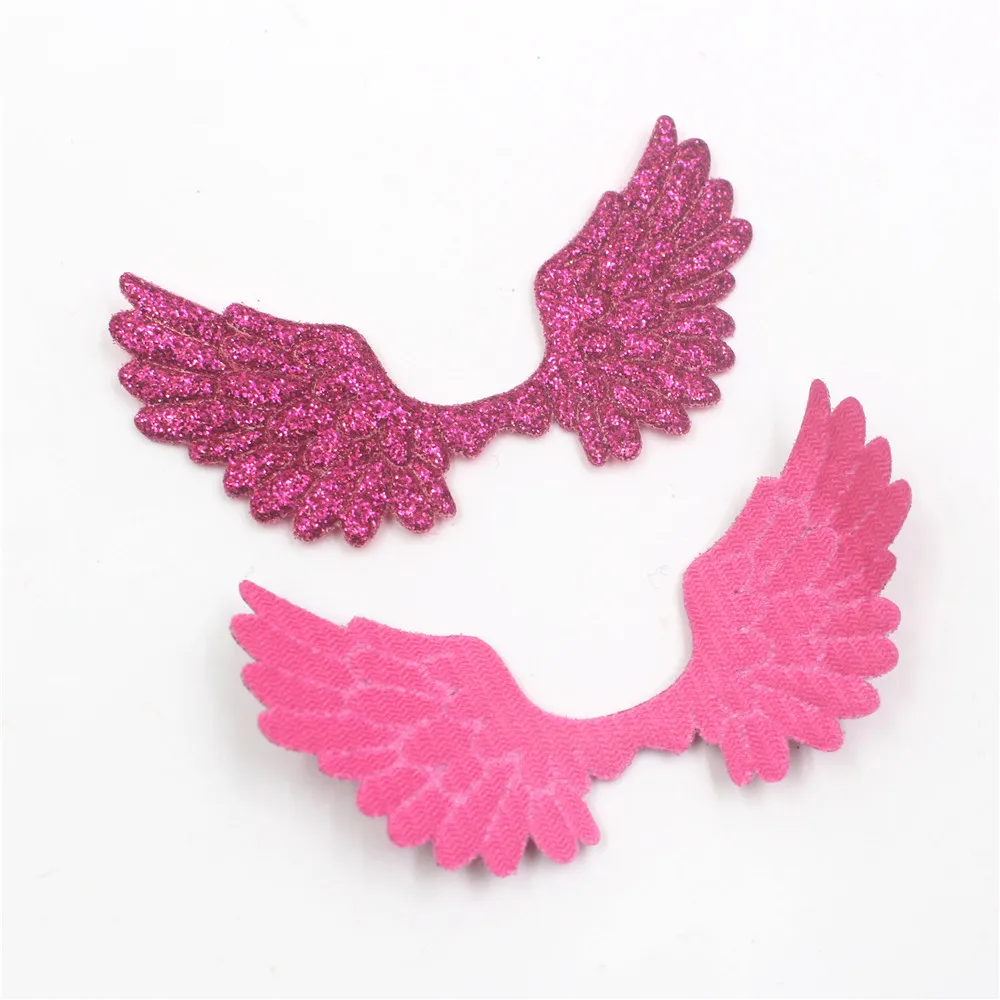 10 шт. 7*4 5 см Сияющий Золотой порошок &quotкрылья ангела&quot Головные уборы зажим для