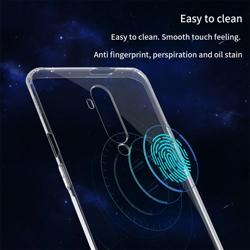 Чехол Nillkin для OnePlus 7T Pro чехол Nature прозрачный зеркальный из ТПУ чехол|Бамперы| |