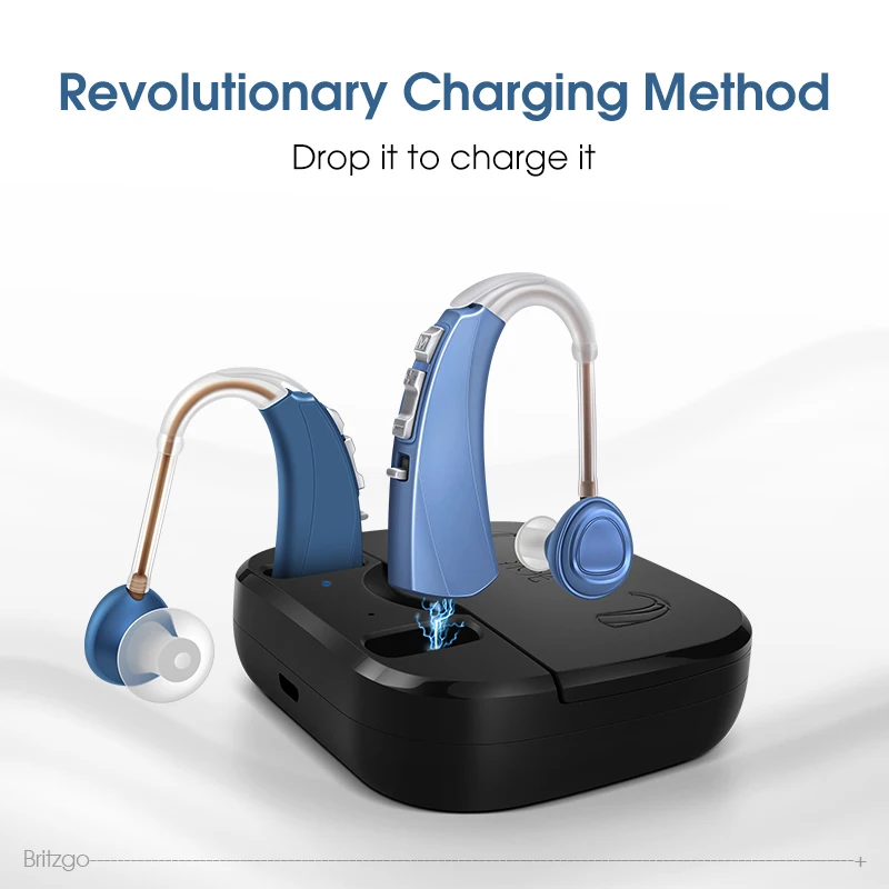 Магнитный слуховой аппарат Britzgo для глухих людей беспроводной невидимый