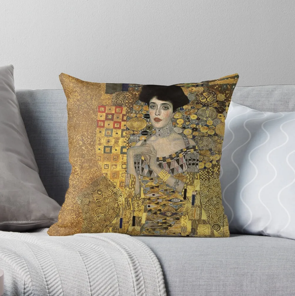 

Декоративная подушка Gustav Klimt, Adele Bloch-Bauer, наволочка для подушки, домашний чехол для подушки, 40x40 см