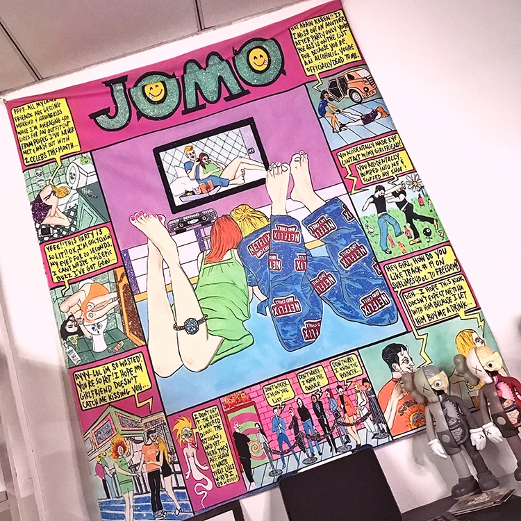Настенный Гобелен JOMO подвесные американские комиксные Улицы Лондона tapiz pared tela boho