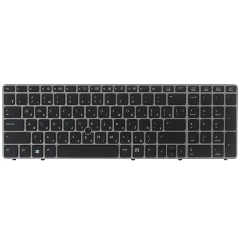 Русская клавиатура для HP EliteBook 8560p 8570P 8560B 6560b 6565b 6560P Клавиатура ноутбука с кольцом