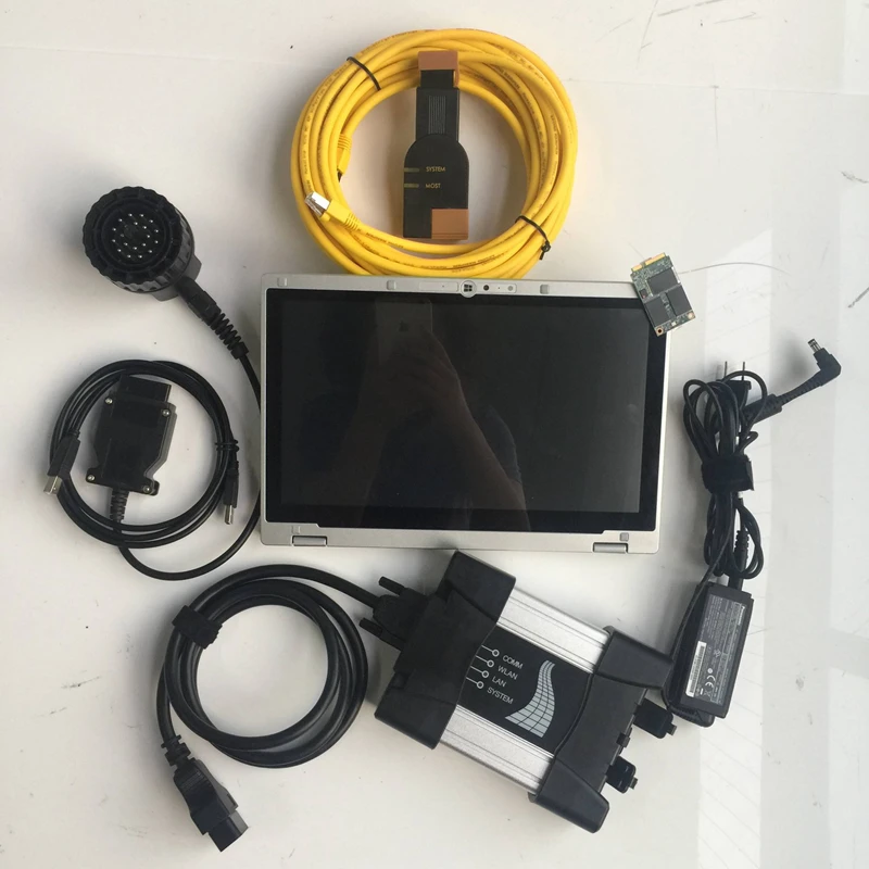 Obd2 сканер Wi Fi для bmw icom следующий a b c с 2021 03 в mb star c4 Компактный 4 ssd cf ax2 планшет 4g