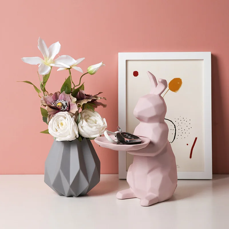 Скандинавский ящик для хранения украшений скульптура животных Керамическая