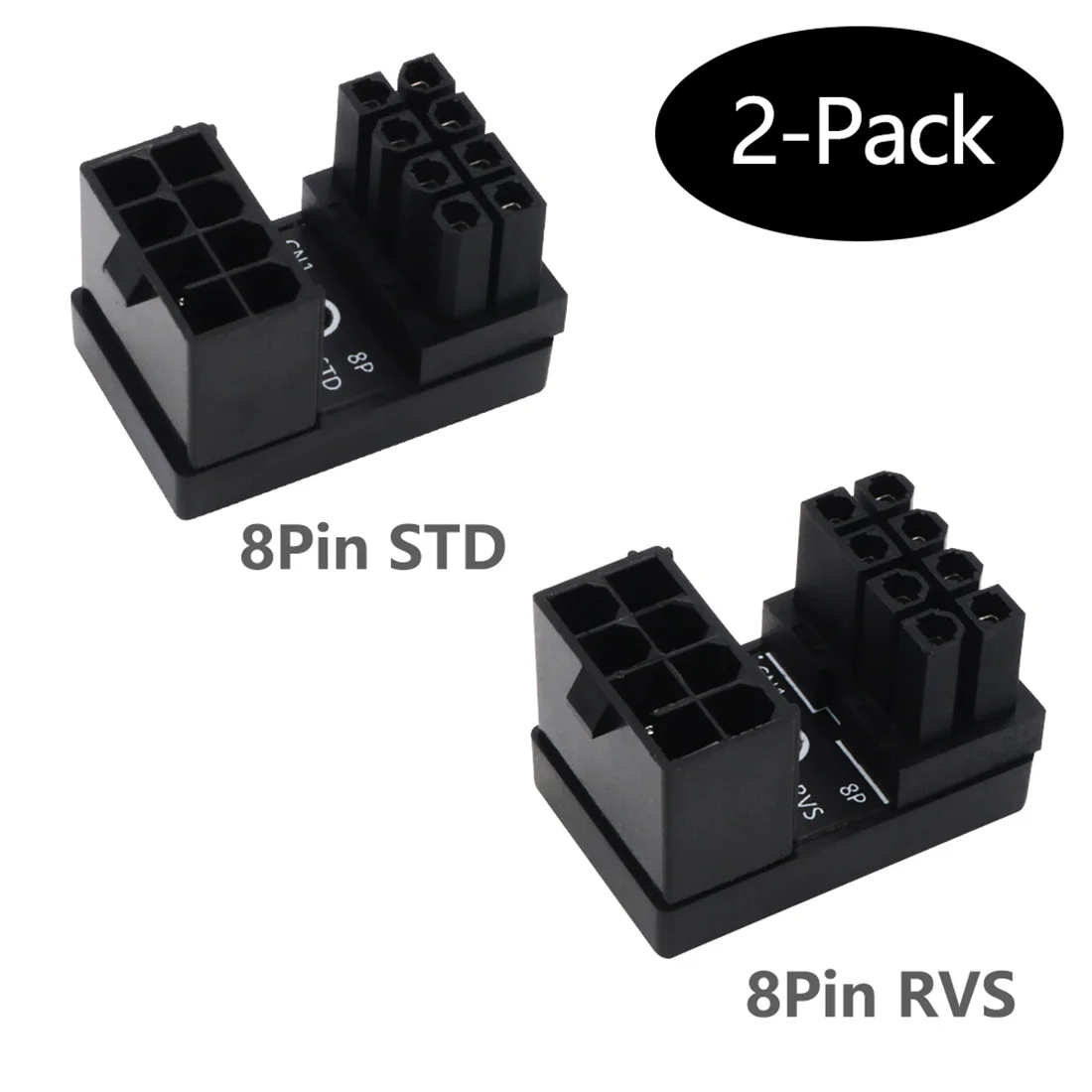 ATX 6pin/8pin Male 180 градусов угловой до 6Pin/8Pin Female адаптер питания для настольных