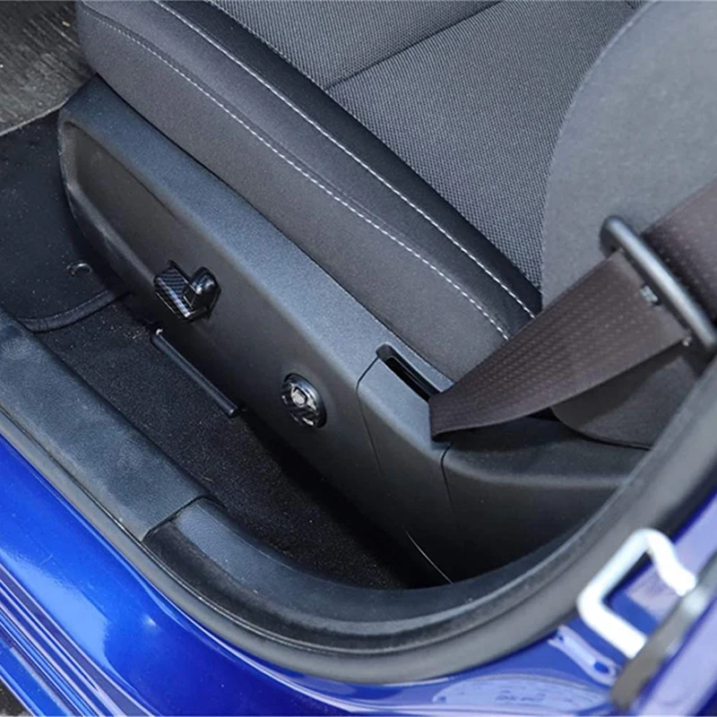

6PCS Car Carbon Fiber Seat Adjustment Button Cover Trim for Dodge Charger 2011+ / Chrysler 300 2015-2021 Accessories
