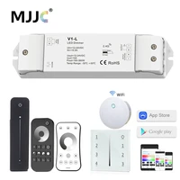 led dimmer 12v 24v 1ch 15a dc pwm 2 4g wireless smart wifi wall touch single color led strip light dimmer controller switch v1 l